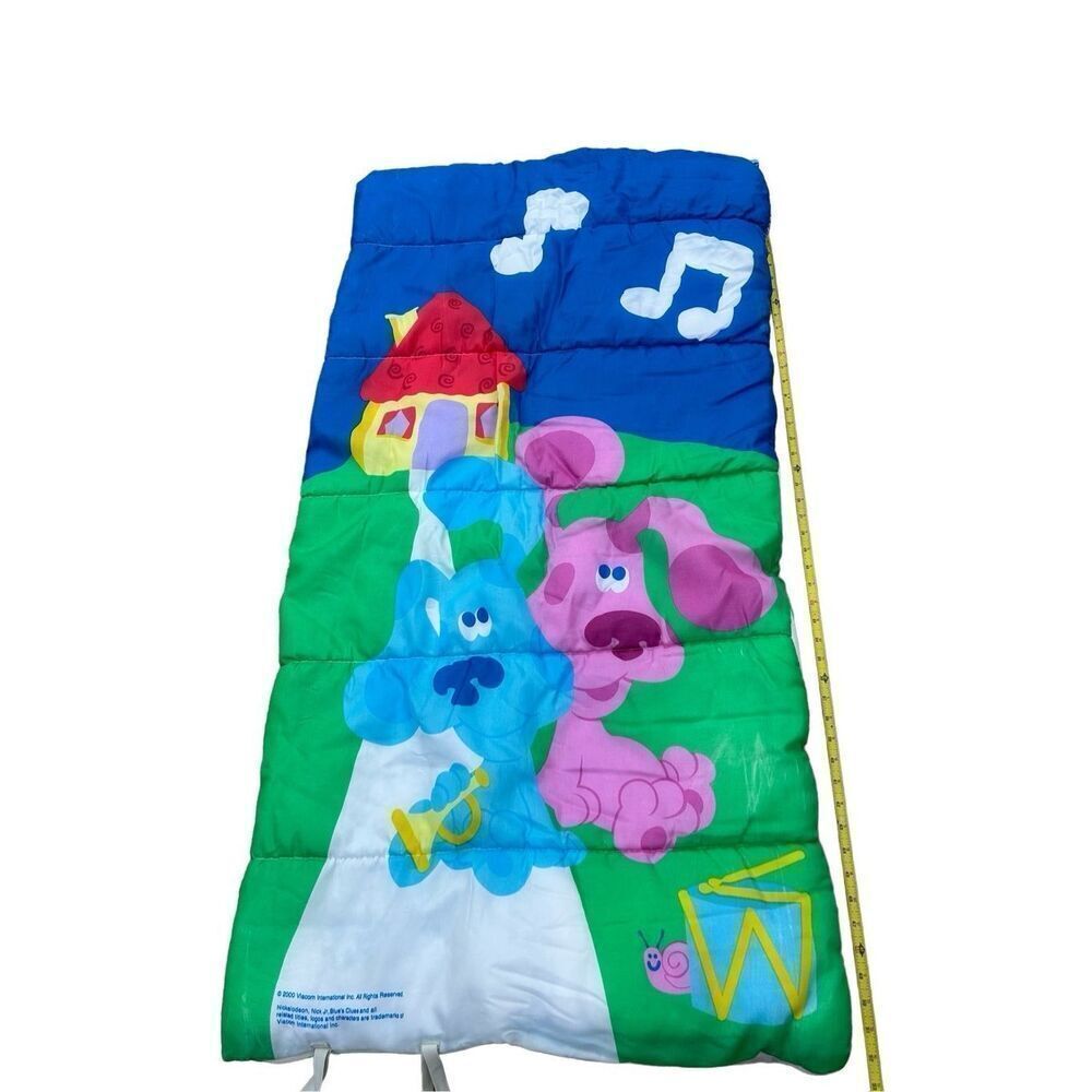 Viacom 2000 Vintage Nickelodeon Blues Clue Magenta‎ sleeping bag